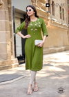 Suchitra By Kadlee Heavy Rayon Handwork Kurti Collections